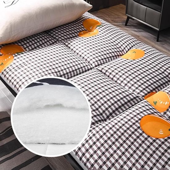 Vloermatras - Japanse futon - Comfortabel slapen - Opvouwbaar en draagbaar - 120x200cm - A — afbeelding 2