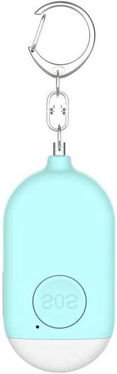 Persoonlijk Alarm - Geluidswaarschuwing Sleutelhanger - Buiten Activiteiten - 130 dB Geluid - 46 Gram - Blauw