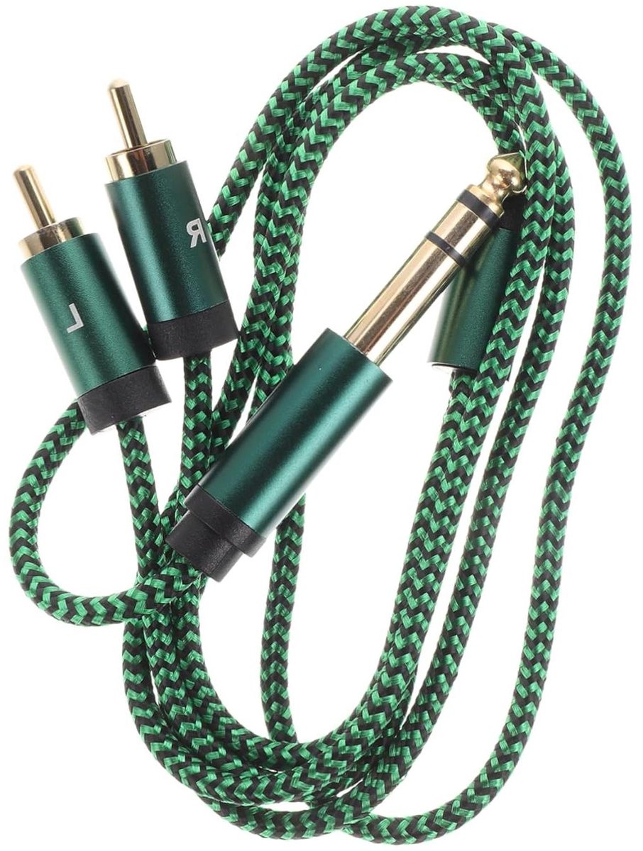 Gitaarkabel - Patchsnoer Instrument - Live Geluid - Stabiele Transmissie - 1 Meter - Groen
