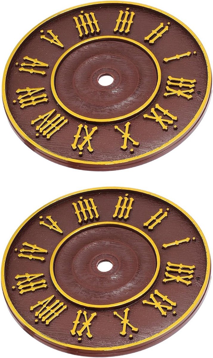 Klok Wijzerplaten - Ronde Klokvervanging - Klok Reparatie - Romeinse Cijfers - 13.7 cm Diameter - Meerkleurig