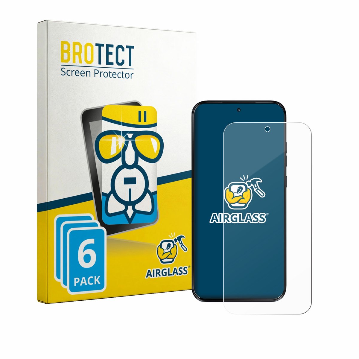 Screenprotector 6 Stuks voor Motorola Moto G Max Beschermglas transparant