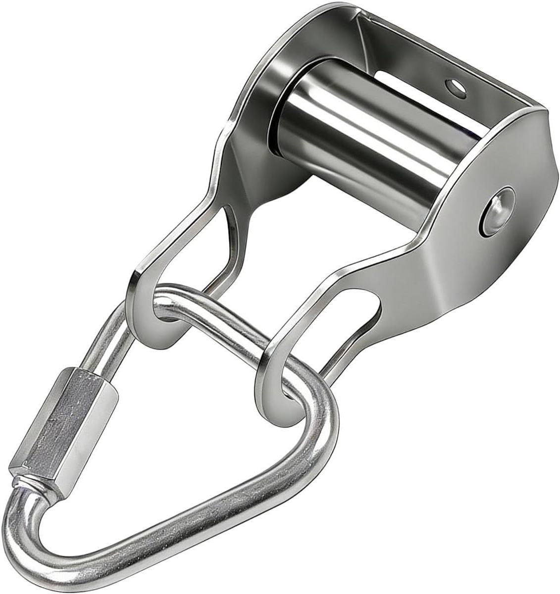 Katrolsysteem met touw - Takelwiel - Vlaggen hijsen - Roestvrij staal - 113 kg draagkracht - Zilver