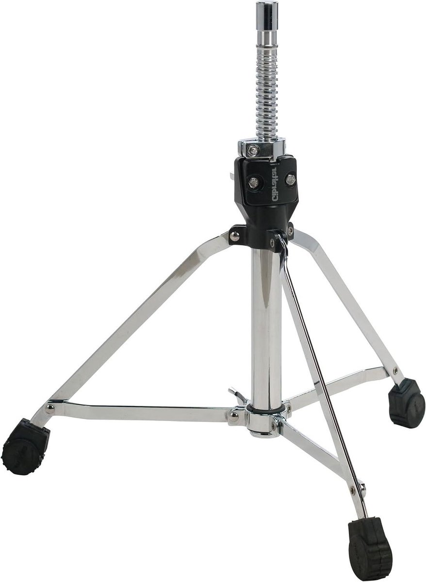 Drumkruk Basis - Percussie Onderstel - Muziek Maken - Compact Ontwerp - 53-76 cm - Zwart