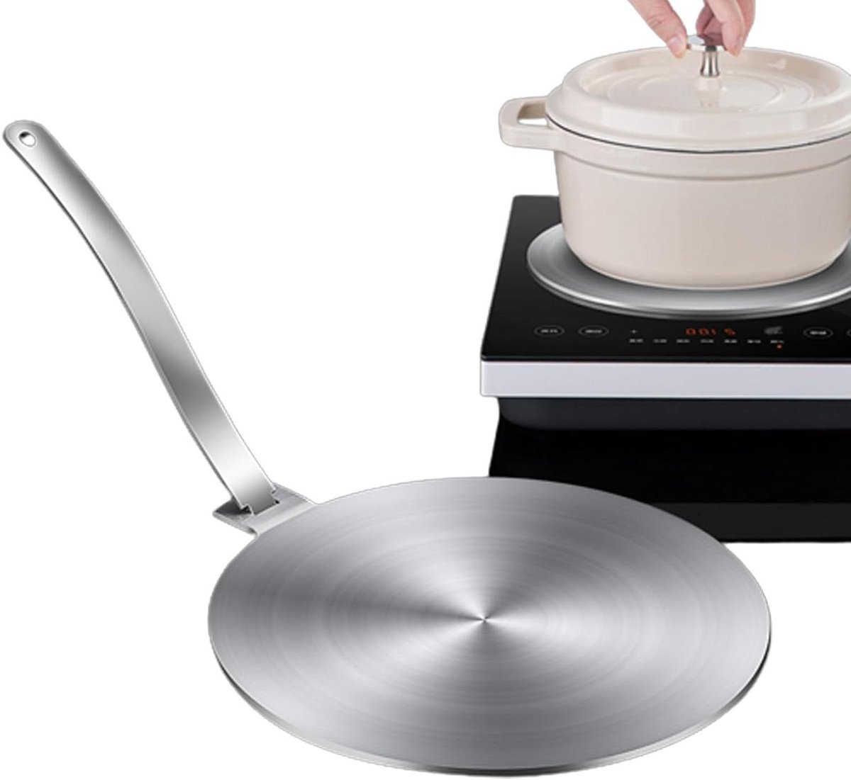 Inductie Kookplaat - Draagbaar Fornuis - Snel Koken - Smart Touch Control - Compact Ontwerp - Zwart