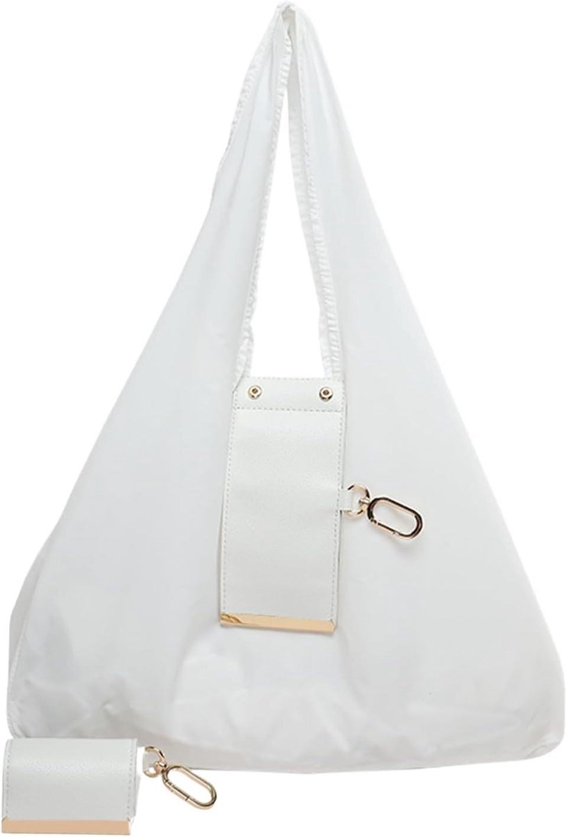 Opvouwbare shopper - Grote tas - Dagelijkse reizen - Lichtgewicht design - 50 x 60 cm - Zwart