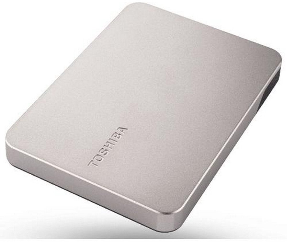 Toshiba Canvio Flex 4TB - Vaste schijf - extern - (draagbaar) - 2.5" - 4 TB - 5.0 Gbit/s - USB 3.2 Gen 1, USB 2.0 - zilver