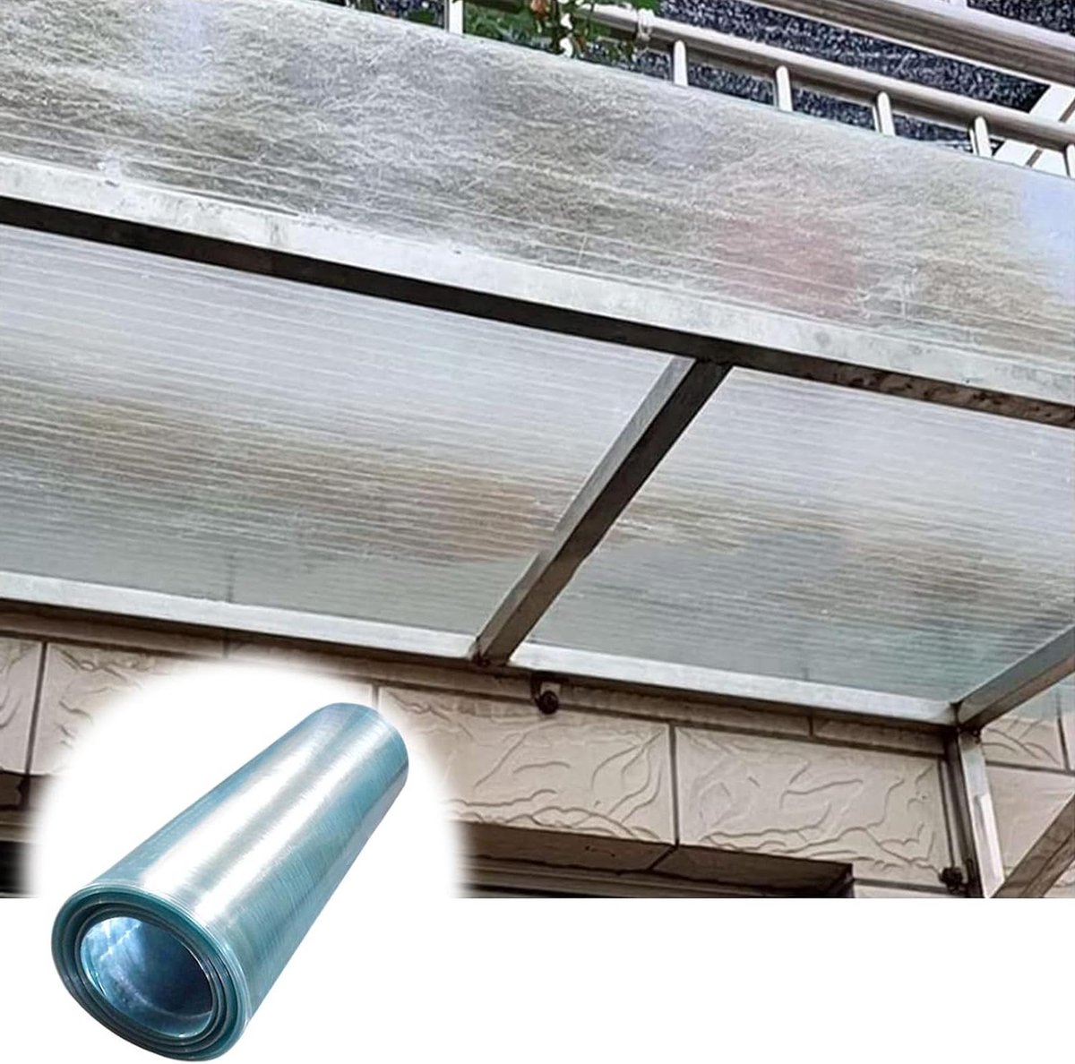 Doorzichtig Dakpaneel - Polycarbonaat Plaat - Kas Overkapping - UV Beschermd - 0.5 x 3 m - Transparant
