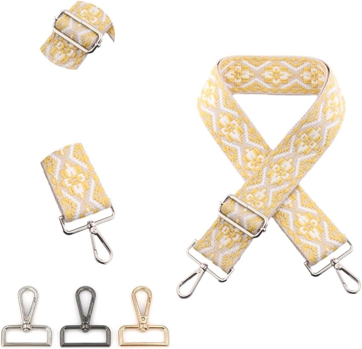 Tas Band - Schouderband Vervanging - Handtas Aanpassen - Verstelbare Lengte - 75-135 cm - Goudkleurig