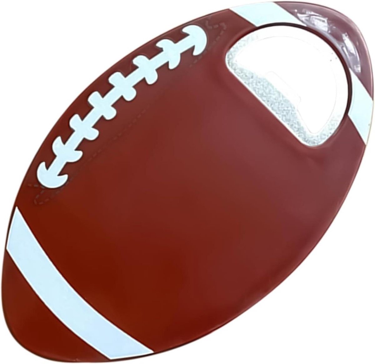Voetbal Flesopener - Keuken Gadget - Drankjes Openen - Creatief Ontwerp - 14 x 9 cm - Roodbruin