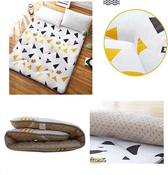Vloermatras - Tatami mat - Comfortabel slapen - Zacht en ademend - 120x200cm - Veelkleurig — afbeelding 4