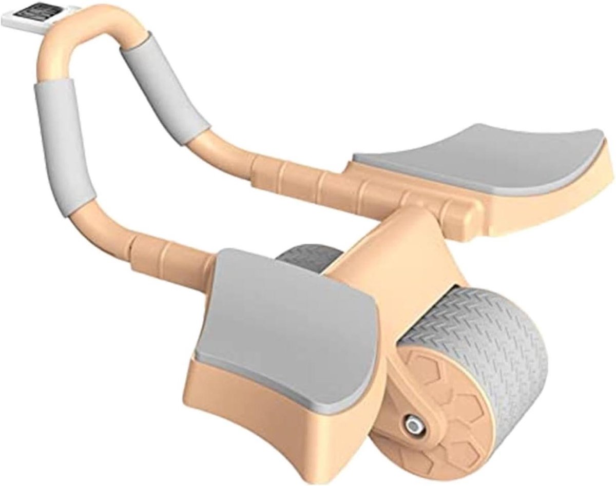 Abdominale wielen - Buiktrainer roller - Kernkracht trainen - Met elleboogondersteuning - 4D ontwerp - Oranje