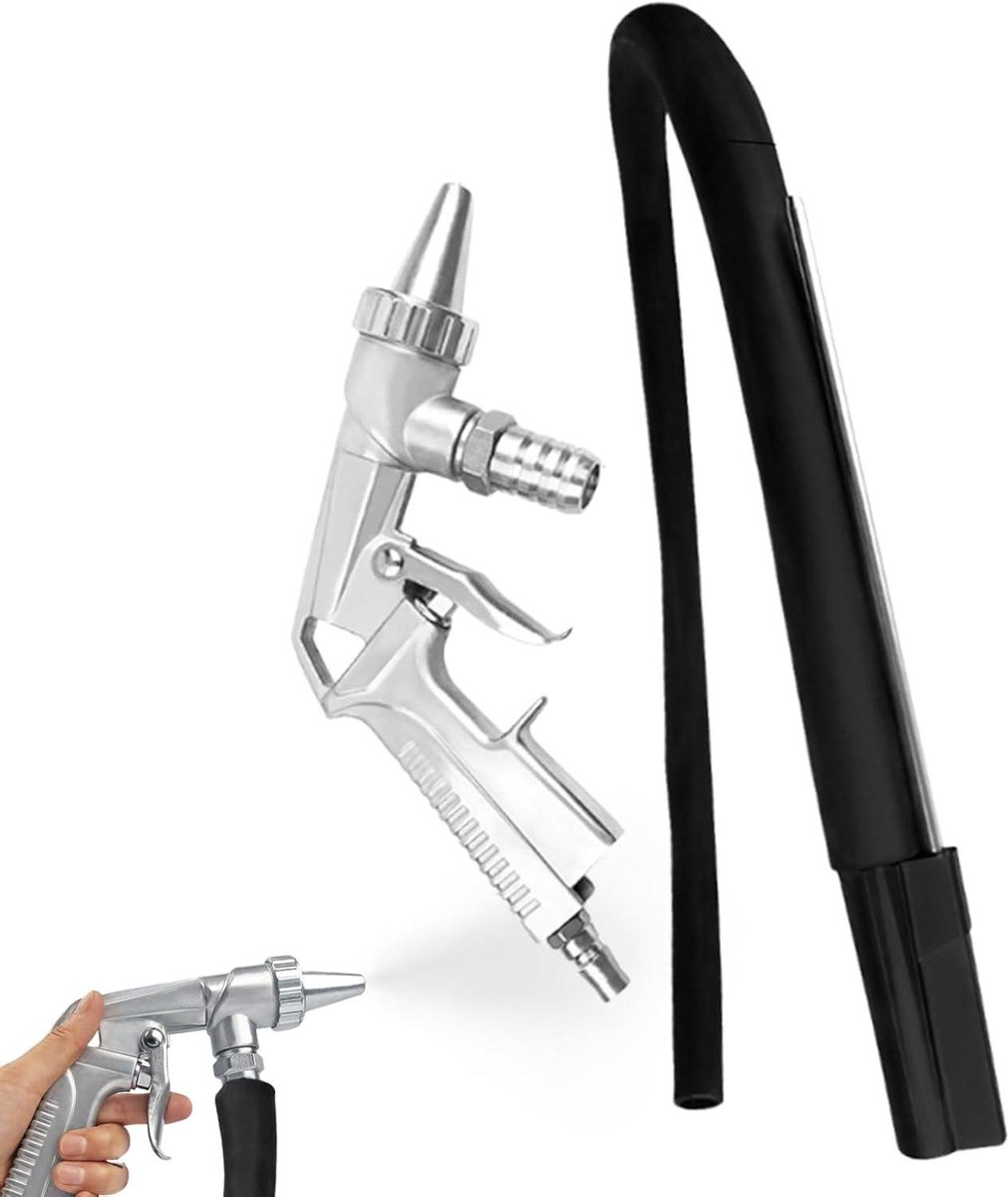 Perslucht Zandstraalapparaat - Hogedruk Reiniger - Oppervlakken Reinigen - Slijtvaste Coating - Compact Ontwerp - Metaal