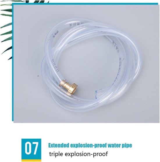 Draagbare Hogedrukreiniger - Handzame Waterpomp - Efficiënt Buiten Reinigen - Zuivere Koperen Motor - 179 cm Breed - Zwart — afbeelding 5