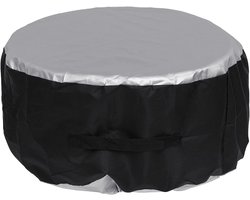 Bandenhoezen Set - Reservewiel Tassen - Banden Opslag - Universeel Geschikt - 4 Stuks - Zwart Zilver