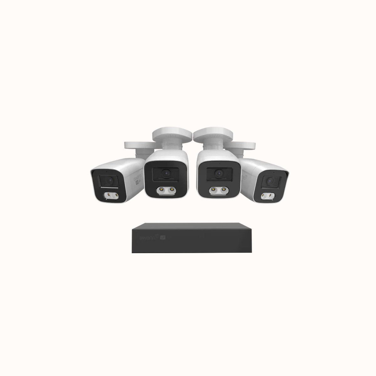 Swann EliteX 12MP Series - Beveiligingscamera's - 4 Camera's - cctv camerasysteem - 2TB - geen abonnementskosten - 6K Ultra HD - Spotlight Bullet IP Cameras - Met Microfoon