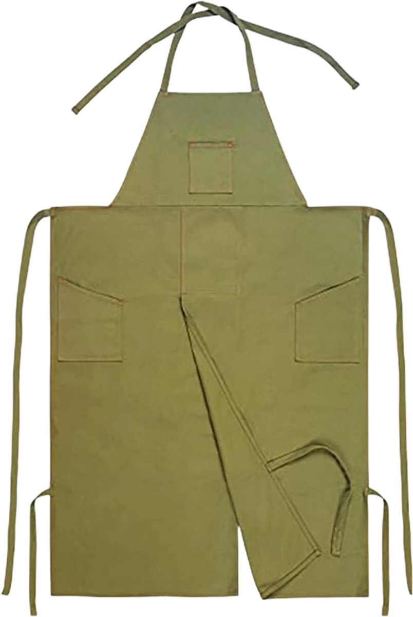Cuhostki Polyester Schort - 33x32x1,5cm - Groen - Voor Werk & Keuken
