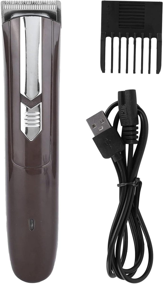 Elektrische Baardtrimmer - Haartrimmer Heren - Thuis Kapper - Verstelbare Kam - 180 g - Zwart