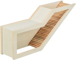 Trixie - Observatiebox met tunnel - Muis/hamster - Onbehandeld hout - 36X17 CM