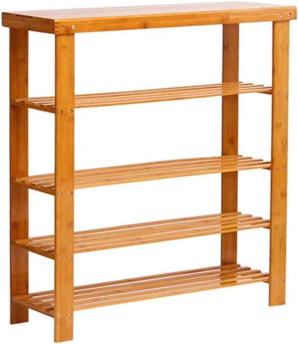 Bamboe Schoenenrek - Schoenenplank - Ruimte Besparen - Multifunctioneel - 80 cm - Natuurlijk