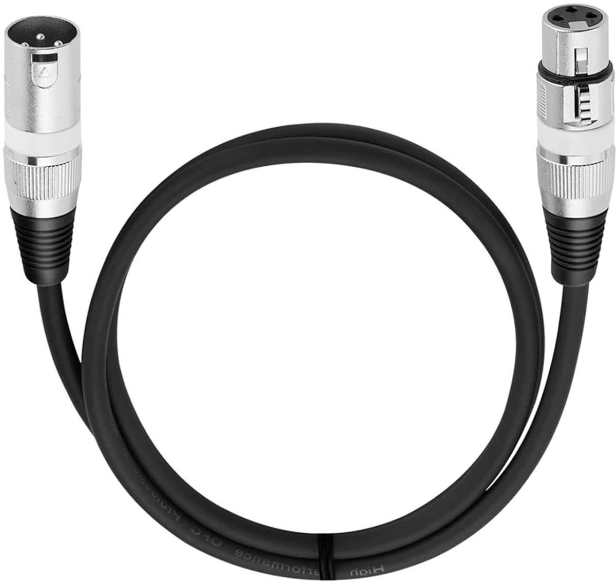 XLR Kabel - Audiokabel Microfoon - Muziek Opnemen - Symmetrische Verbinding - Tot 20 meter - Wit
