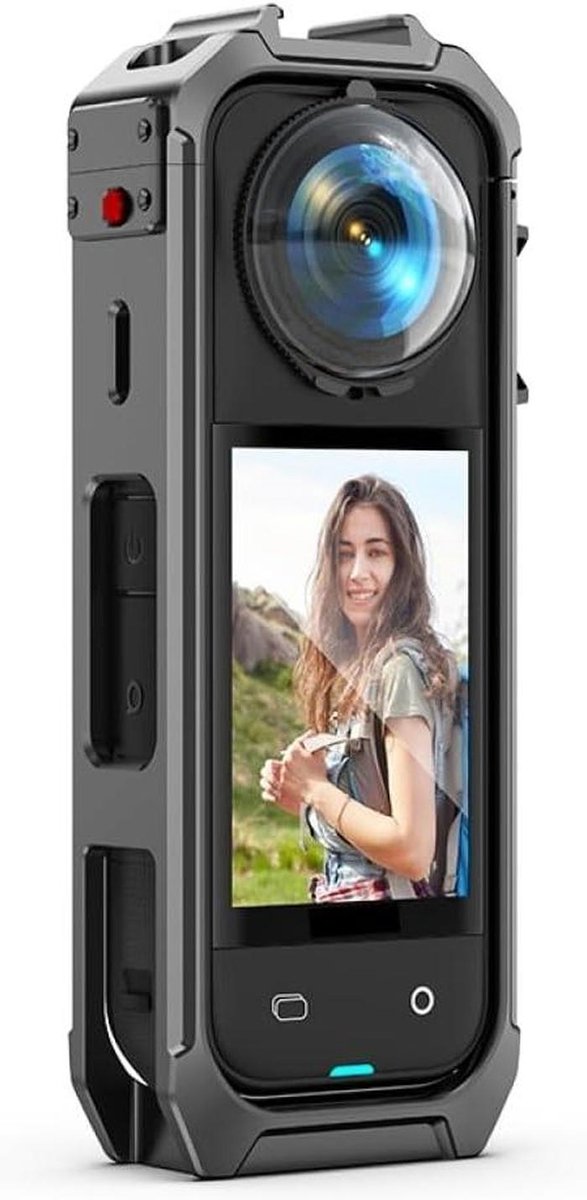 Beschermend frame - Camerakooi - Actiecamera Beveiligen - Magnetisch Snelspan - 139 cm - Zwart