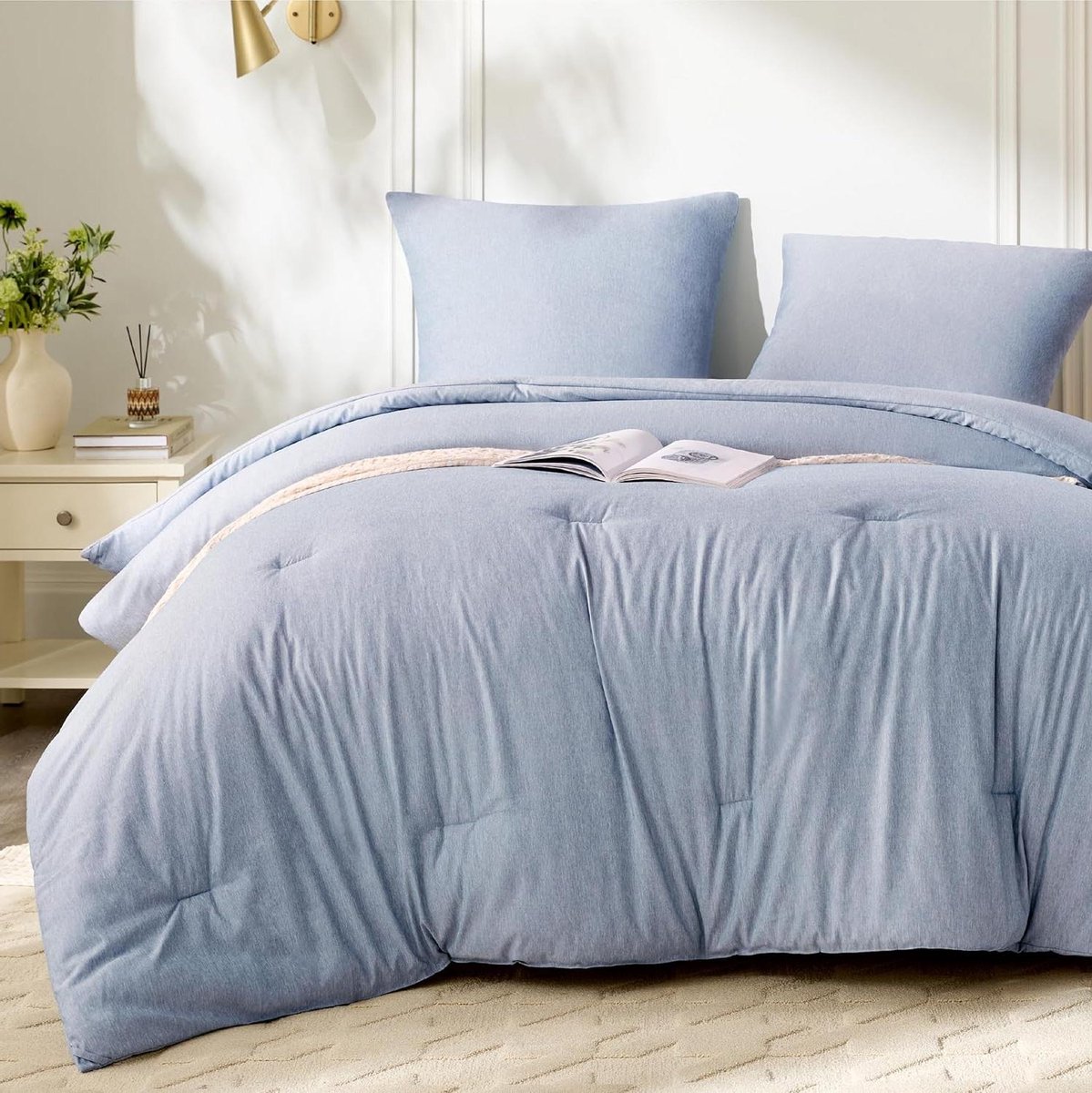 Dekbed set - Beddengoed set - Comfortabel slapen - Kationisch materiaal - 240x220 cm - Mar