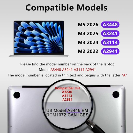 Magnetische privacyfolie - Inkijkfilter scherm - Scherm beveiligen - Afneembaar blauw licht filter - 15 inch - Zwart — afbeelding 3