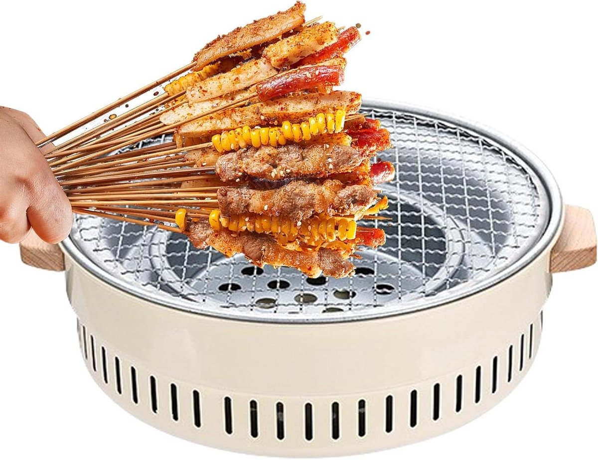 Barbecue Grill - Draagbare Brander - Buiten Koken - Antiaanbak - 3175 Centimeter - Zwart