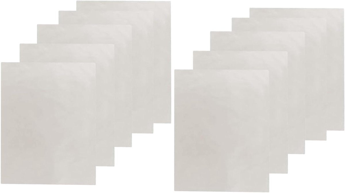 Ovenmat - Bakmatten - Bakken en Grillen - Hittebestendig - 10 Stuks - Wit