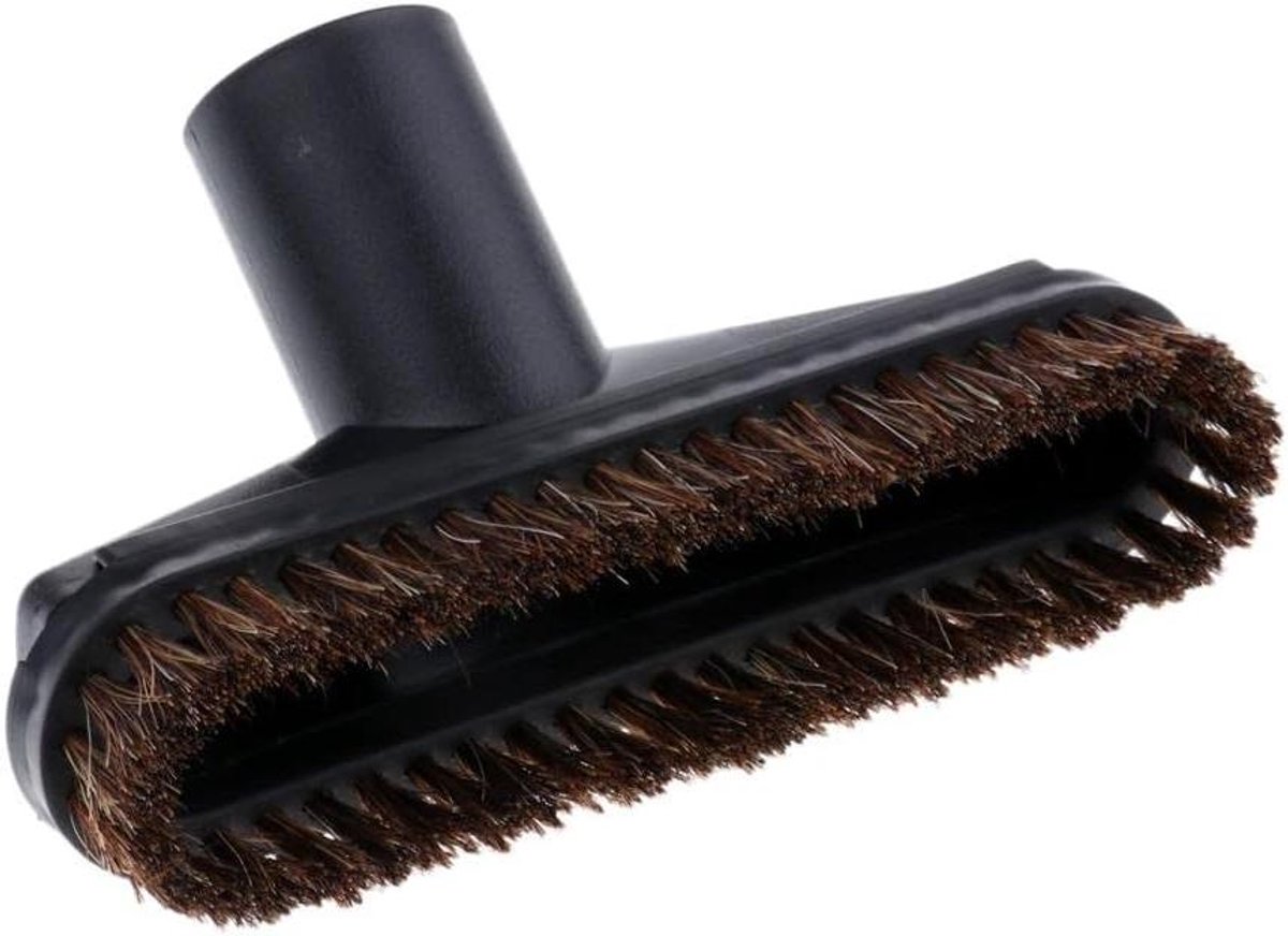 Stofzuiger Borstel - Paardenhaar Mondstuk - Meubels Reinigen - Afneembaar Ontwerp - 32mm Binnendiameter - Zwart