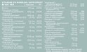 Gedetailleerde lijst met vitamines en mineralen van Mattisson Vegan Multi Man, met doseringen.