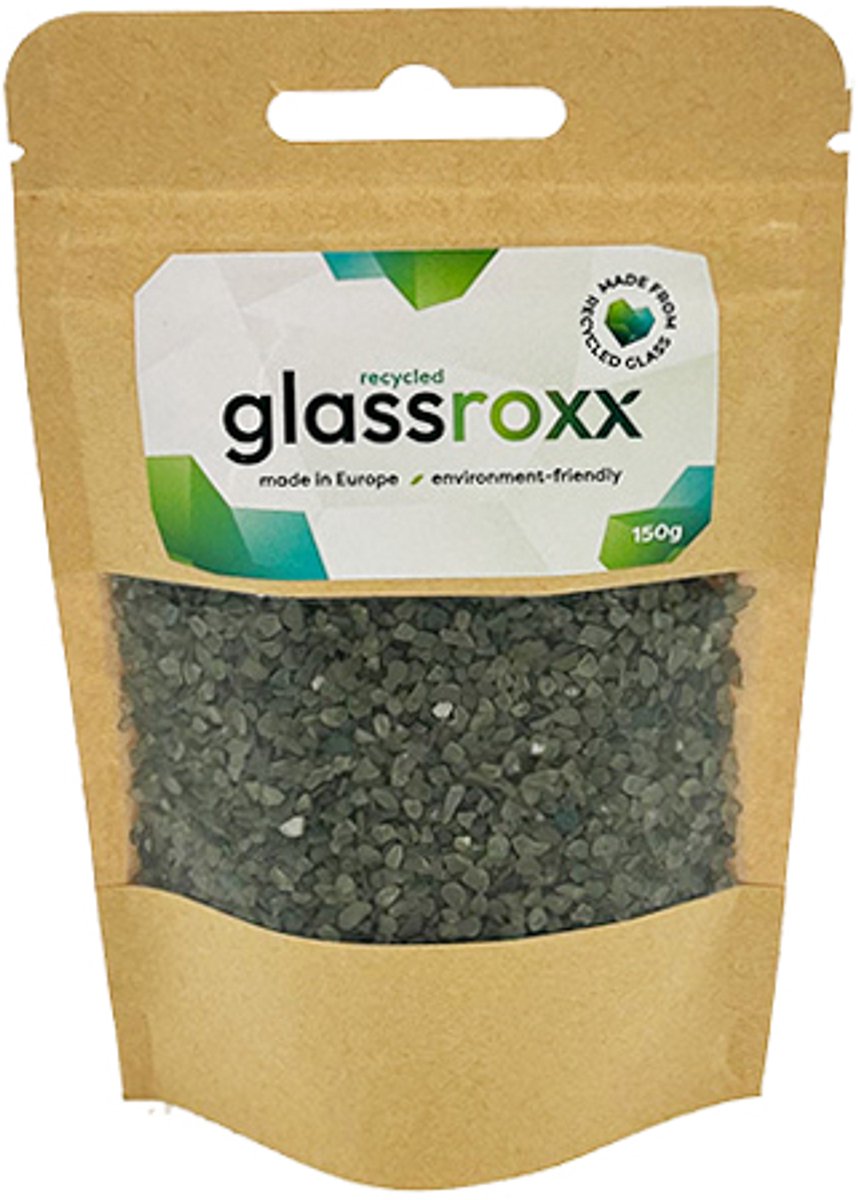 GlassRoxx Small Olijfgroen zakje 150gr