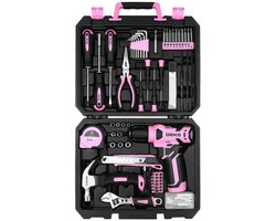 Gereedschapskoffer - uJOY - Complete set met accuboormachine - Overzichtelijke opbergkoffer - Uitgebreide toolset