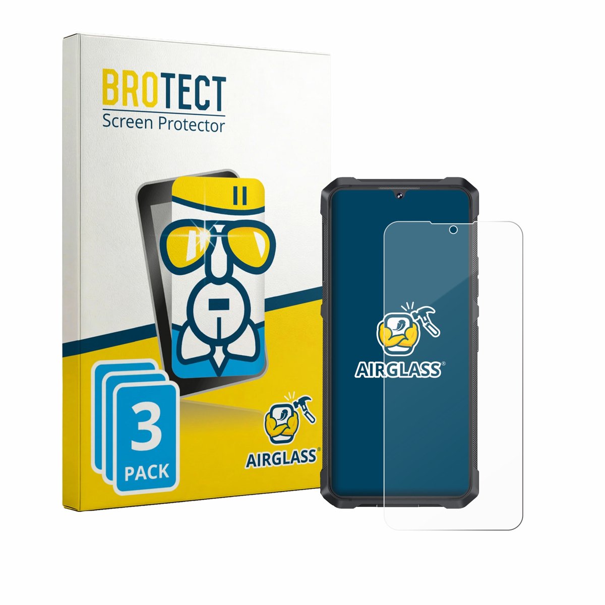 Screenprotector 3 Stuks voor Cubot King Kong ES 3 Beschermglas transparant