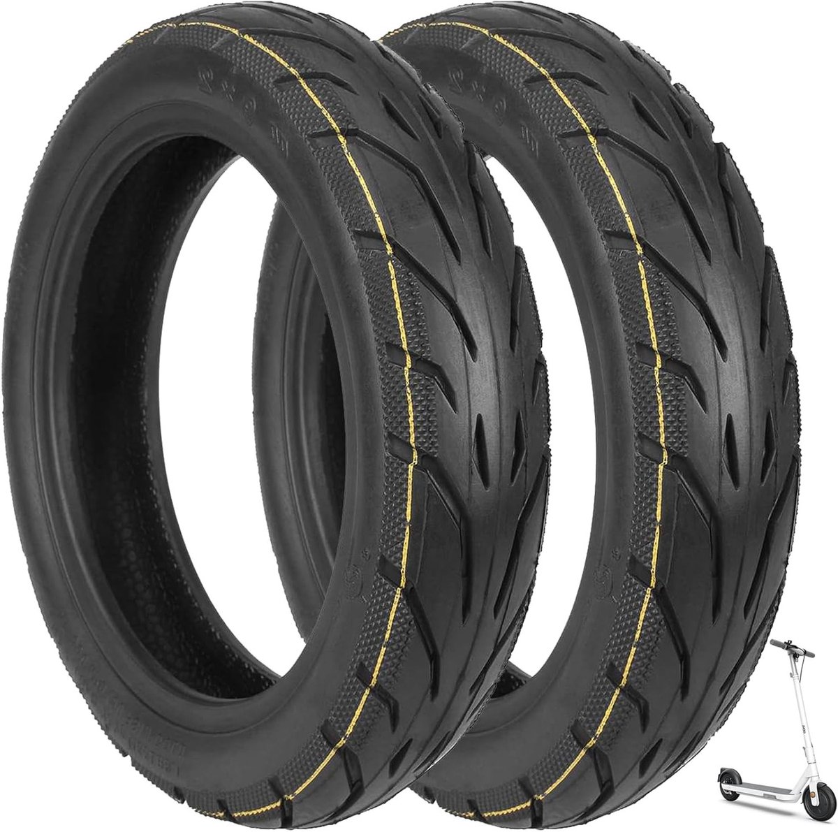 Tubeless Banden voor Ninebot E22/E25/Odys Pax/Okai Neon - Vervangende Wielen met Dubbele Sterkte en Verhoogde Dikte voor Elektrische Scooters