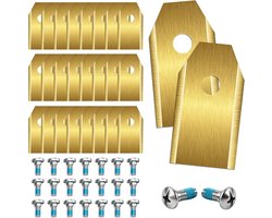 36 stuks vervangende messen - RVS messen - geschikt voor Segway Navimow robotmaaiers zoals de i105E, i108E, H1500E-VF, H3000E-VF, X315E, X330E en Gardena Sileno Minimom, Husqvarna en andere accessoires voor tuinmaaiers