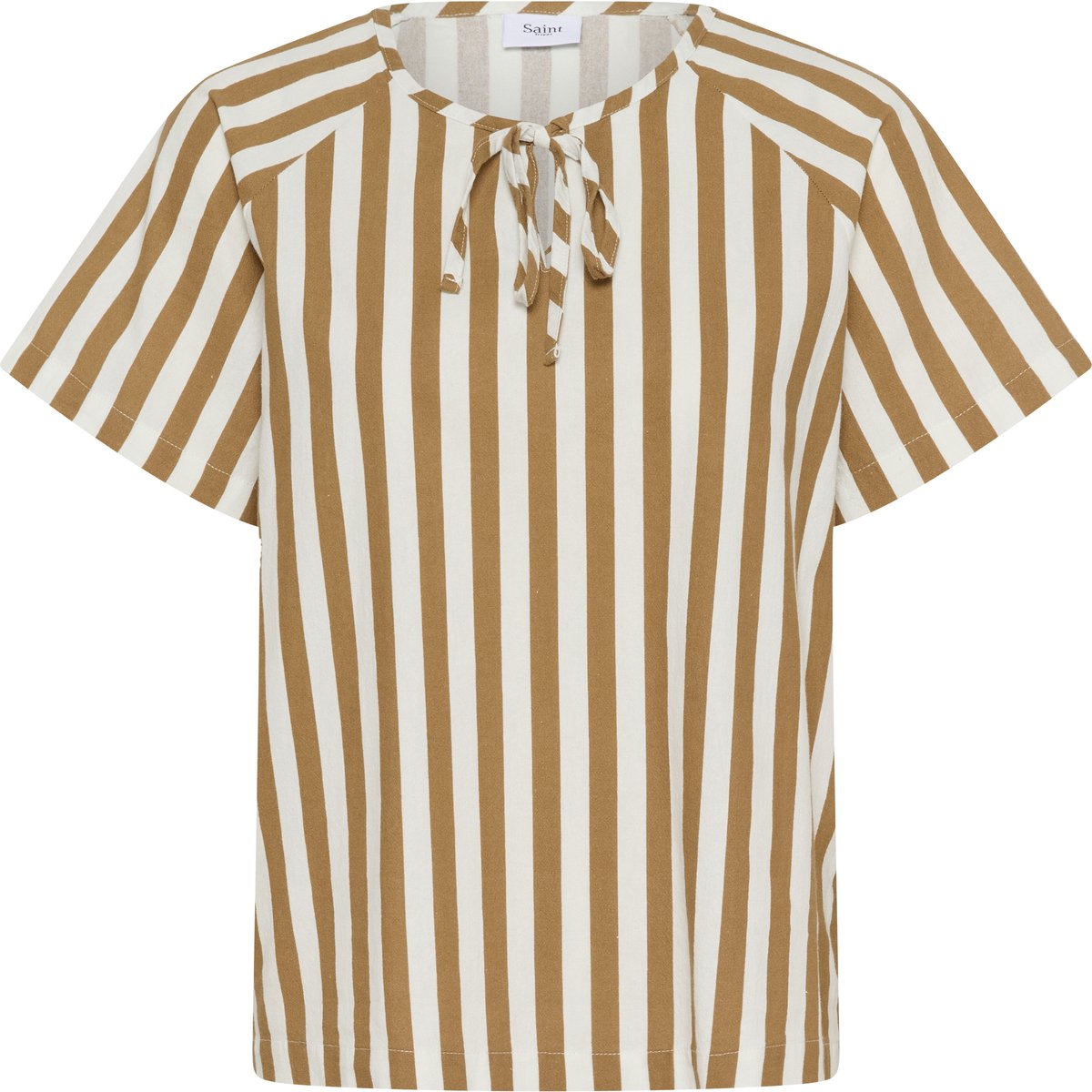 Saint Tropez ZalindaSZ SS Blouse Dames Blouse - Tiger's Eye Ice Stripe