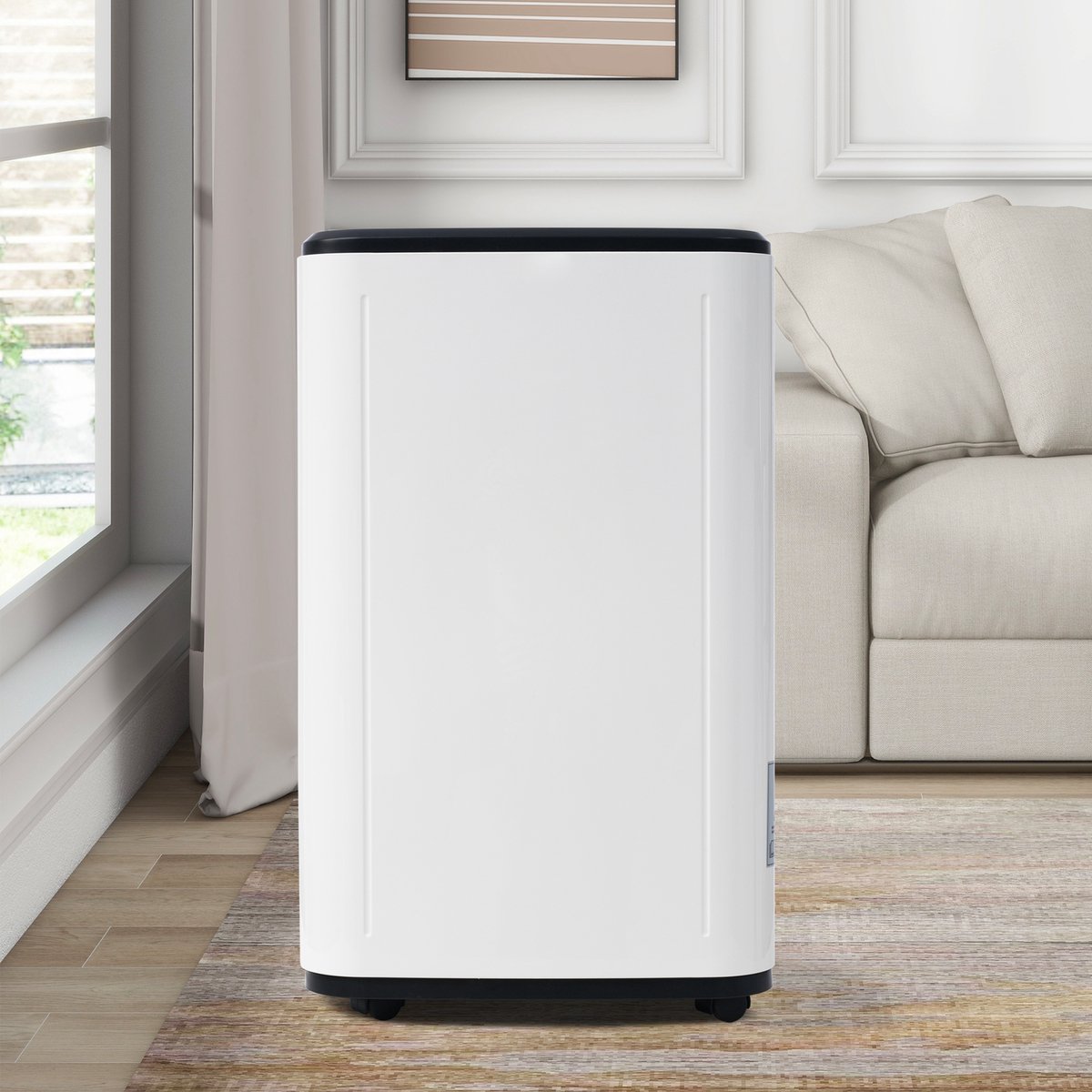 Luchtontvochtiger 25L/Dag - Compressor Ontvochtiger met Luchtreiniging en Droogfunctie - 6L Tank - 24H Timer - Wit