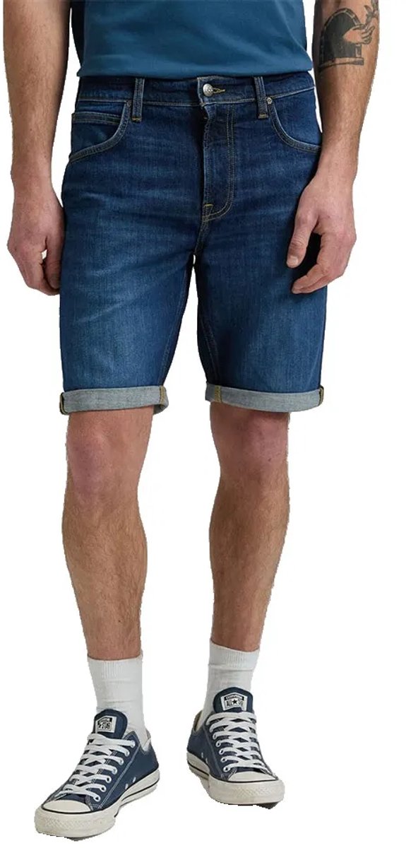 Lee 112377689 Regular Fit Korte Jeans 33 Man Halo