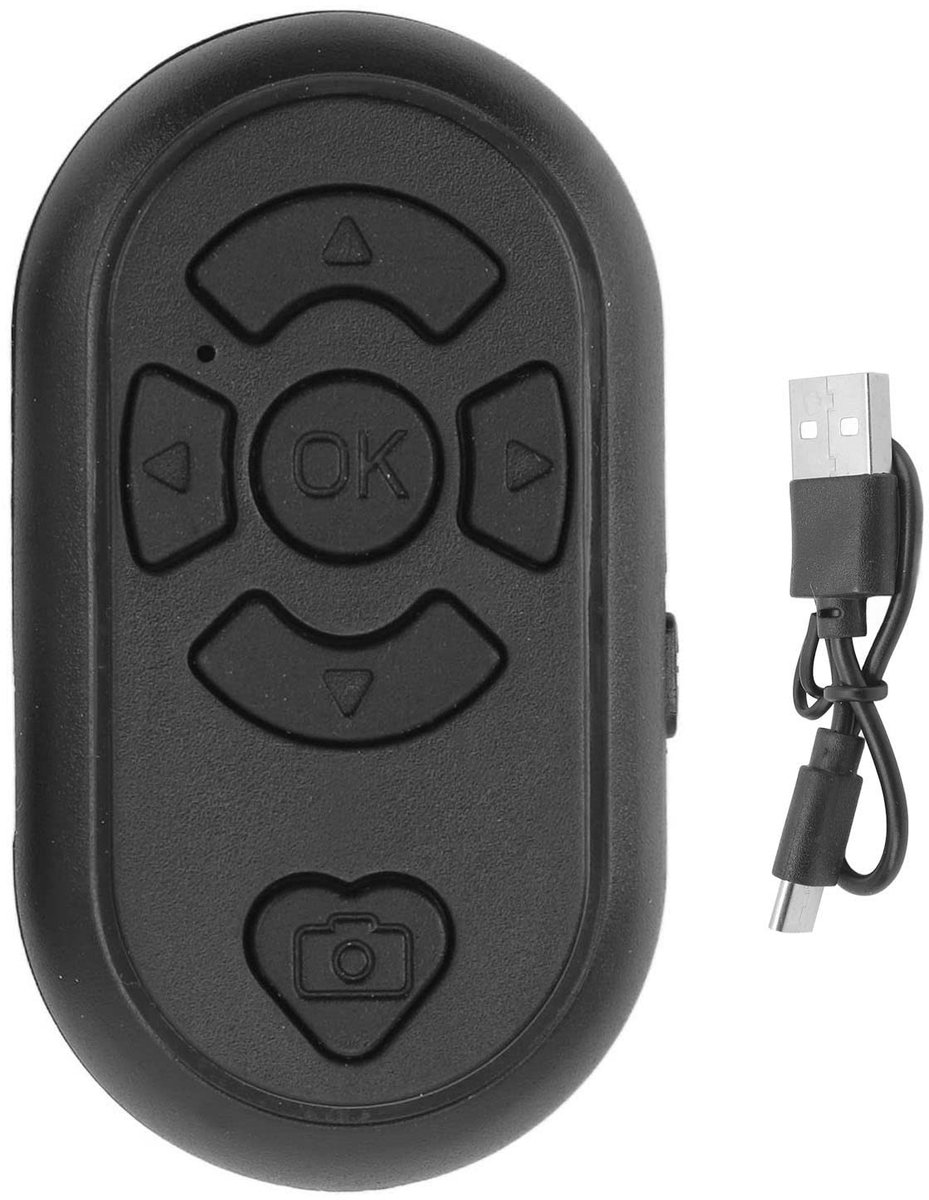 Allecto - Draadloze Bluetooth Page Turner - Handige Remote - Perfect voor Telefoon en Tablet - Ideaal voor Presentaties - Compact en Gebruiksvriend...