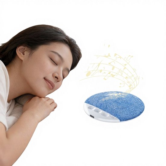 Slaapgeluidsspeaker, muziek bij het kussen, timer voor uitschakelen, lichte muziek, witte ruis, Bluetooth-verbinding met lange batterijduur, kussenspeaker, slaapondersteuner, speaker onder het kussen, geschikt voor rustige nachten, model 2 van Merkloos — afbeelding 4