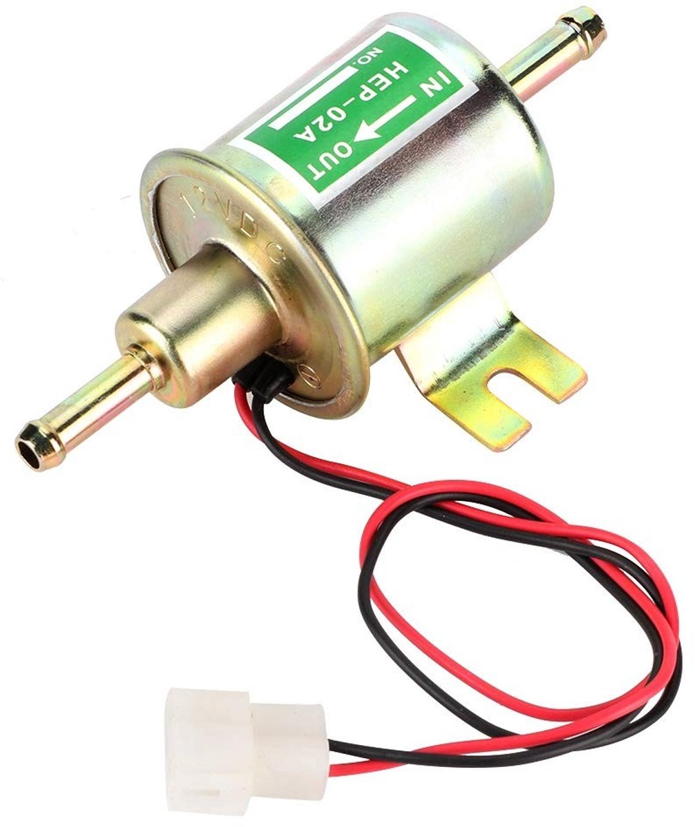 Allecto - 12V universele zware brandstofpomp - Anticorrosief en duurzaam - Eenvoudig te installeren - Geschikt voor auto's en boten - Metalen laged...