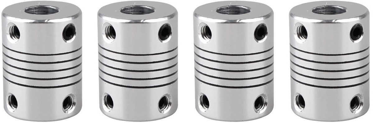 Flexibele As Koppelingen Voor 3D-printers en CNC-machines - Aluminium Koppelingen 5MM