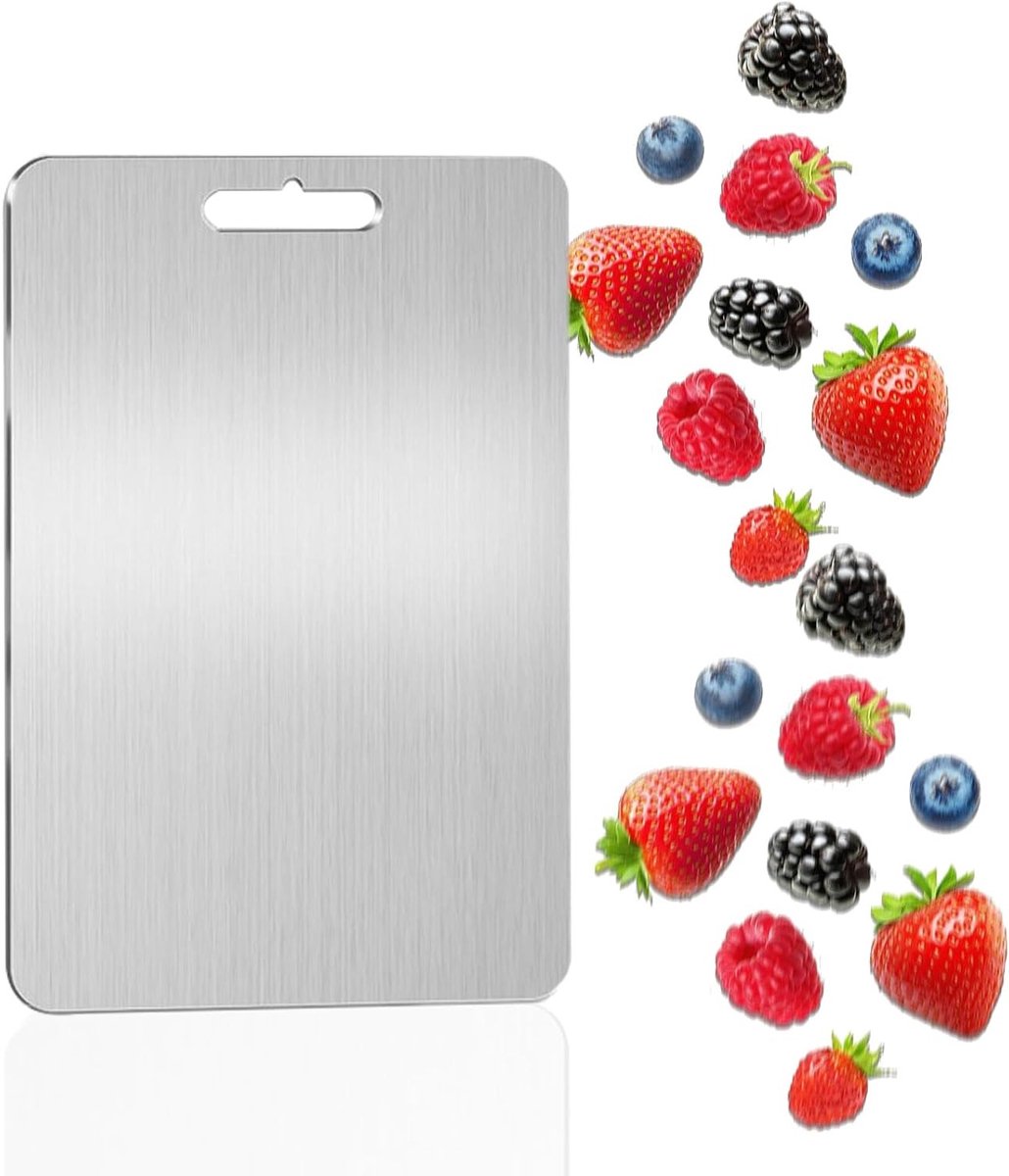 Duurzame en Hygiënische Titanium Snijplank voor Vlees, Groenten en Fruit