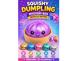 Squishy dumpling mystery box metallic viral fidget toy - Anti-stress Knijpspeelgoed - Anti-stress Knijpspeelgoed