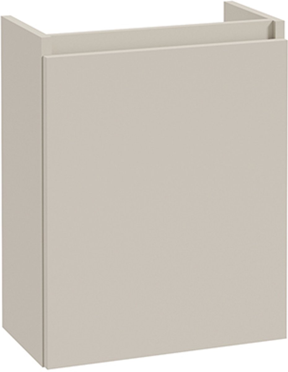 Alvara fonteinkast 400 mm cashmere – compact badkamermeubel met soft-close deur