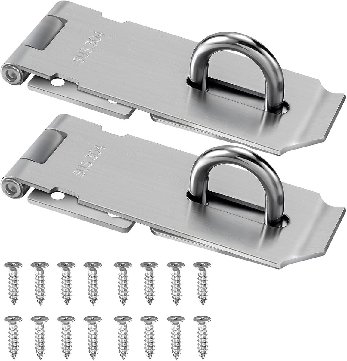 aladdien - Padlock - Stalen Deurslot - Veiligheidsslot - 10 cm - Roestvrij staal - Beveiliging voor Deur, Raam, Kast - Geschikt voor Binnen en Buiten