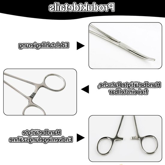 Hengeltang 14 cm met buiging, haakverwijderaar en arteriële klem voor professioneel vissen, visgereedschap en accessoires voor een succesvolle visvangst — afbeelding 2