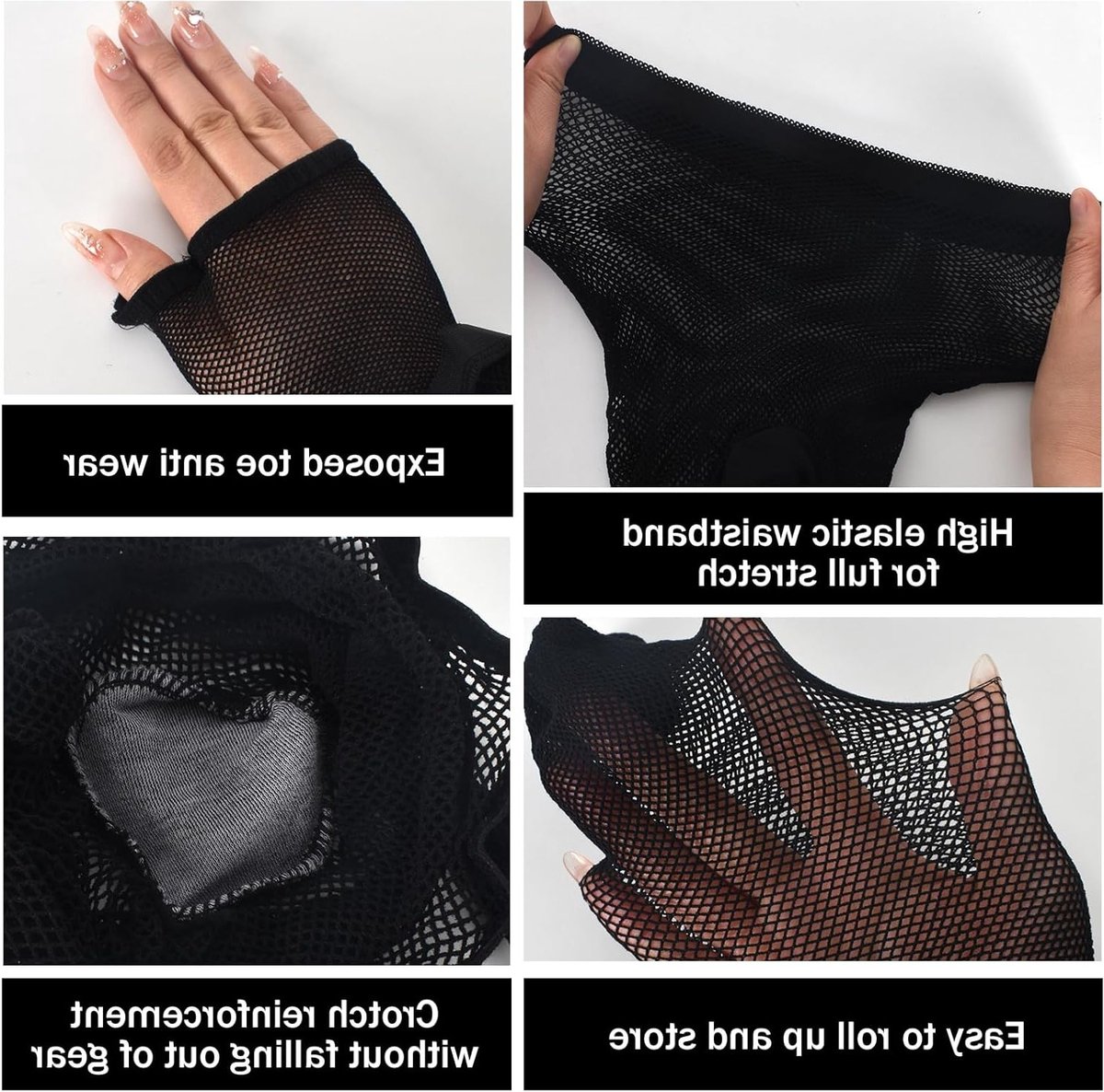 Professionele Visnet Panty's voor Dans, Perfecte Pasvorm, Ademend en Duurzaam Materiaal