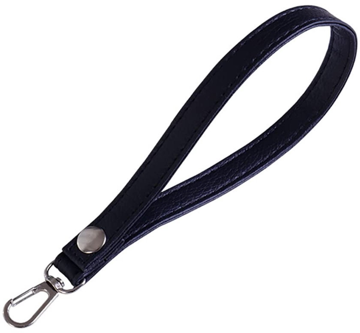 Allecto - Tasbanden - PU Handgemaakt - DIY Pocket Strap Accessoires - Zwart - Kort Handvat - Geschikt voor Handtassen - Handband voor Mannen en Vro...